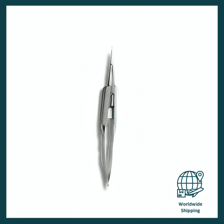 Anis Needle Holder, Curved, Stainless Steel