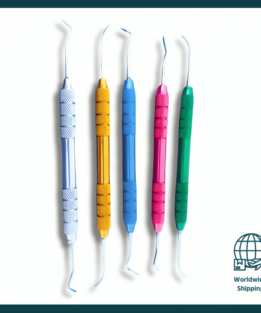 7pcs set of High Grade Gracey Curette Scaler Multicolor