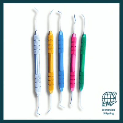 7pcs set of High Grade Gracey Curette Scaler Multicolor