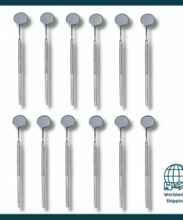 12 pcs Dental Mouth Mirror  – Stainless Steel