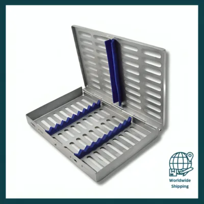 Surgical Sterilization 10 PCS Cassette Rack Box Restorative Instruments