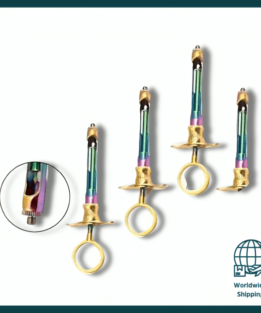 Aspirating Dental Cartridge syringe Rainbow Golden set of 4